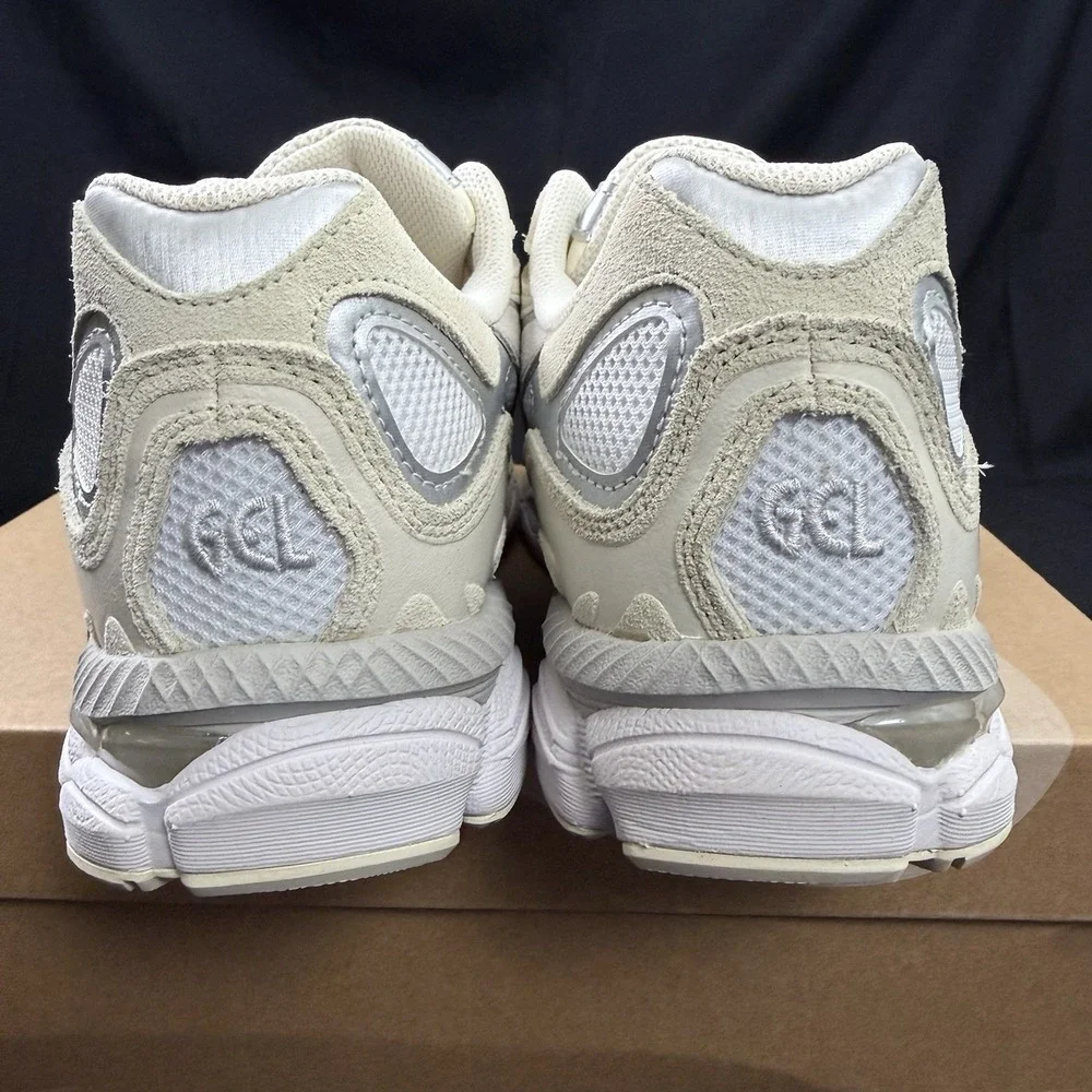 Size 9.5 Asics Gel-NYC 'Cream Oyster Grey' 1201A789-103 Men's Sneakers